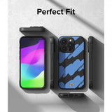 Ringke iPhone 15 Pro Cover Onyx Design Blue Brush