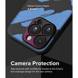 Ringke iPhone 15 Pro Cover Onyx Design Blue Brush