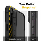 Ringke iPhone 15 Pro Cover Onyx Design Checkerboard Yellow