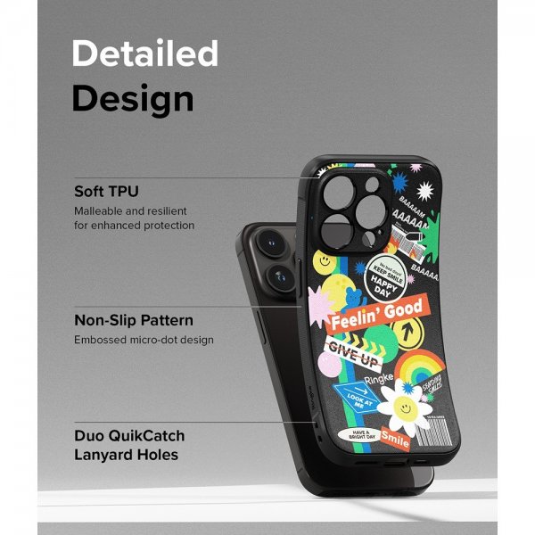 Ringke iPhone 15 Pro Cover Onyx Design Sticker