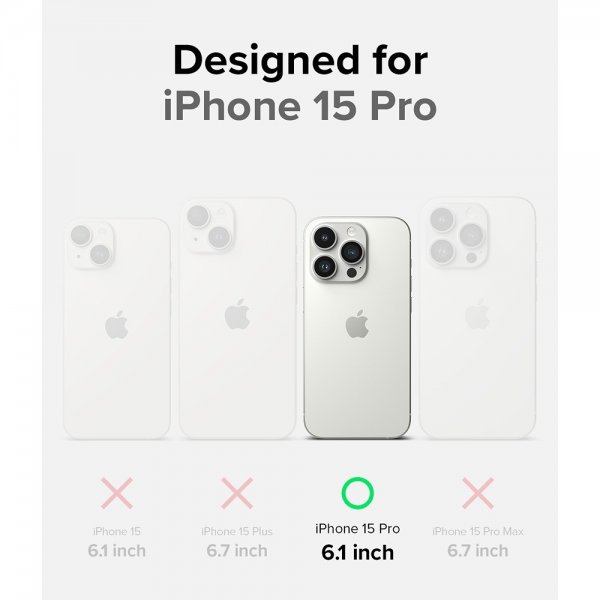 Ringke iPhone 15 Pro Cover Onyx Sort