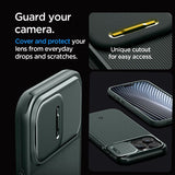 Spigen iPhone 15 Pro Cover Optik Armor MagFit Abyss Green