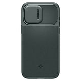 Spigen iPhone 15 Pro Cover Optik Armor MagFit Abyss Green