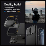 Spigen iPhone 15 Pro Cover Optik Armor MagFit Sort