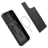 Spigen iPhone 15 Pro Cover Optik Armor MagFit Sort