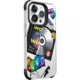 LAUT iPhone 15 Pro Cover POP RETRO MUSIC MagSafe