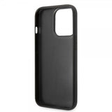 Karl Lagerfeld iPhone 15 Pro Cover Quilted Nylon Puffy Case Logo Plate Sort