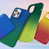 X-Level iPhone 15 Pro Cover Rainbow Series Blå