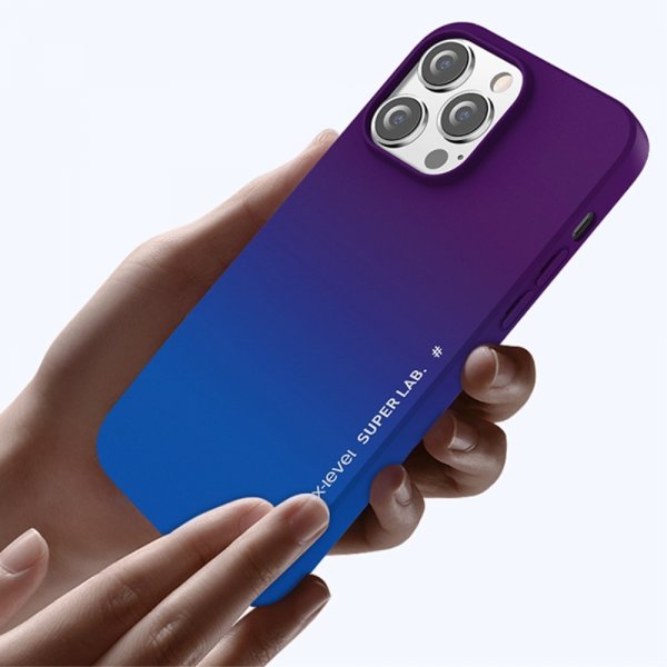 X-Level iPhone 15 Pro Cover Rainbow Series Gul