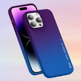 X-Level iPhone 15 Pro Cover Rainbow Series Gul
