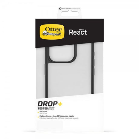 Otterbox iPhone 15 Pro Cover React Black Crystal