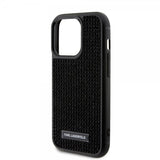 Karl Lagerfeld iPhone 15 Pro Cover Rhinestone Sort