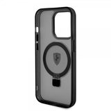 Ferrari iPhone 15 Pro Cover Ring Stand MagSafe Sort
