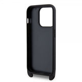 Karl Lagerfeld iPhone 15 Pro Cover Saffiano Crossbody Sort