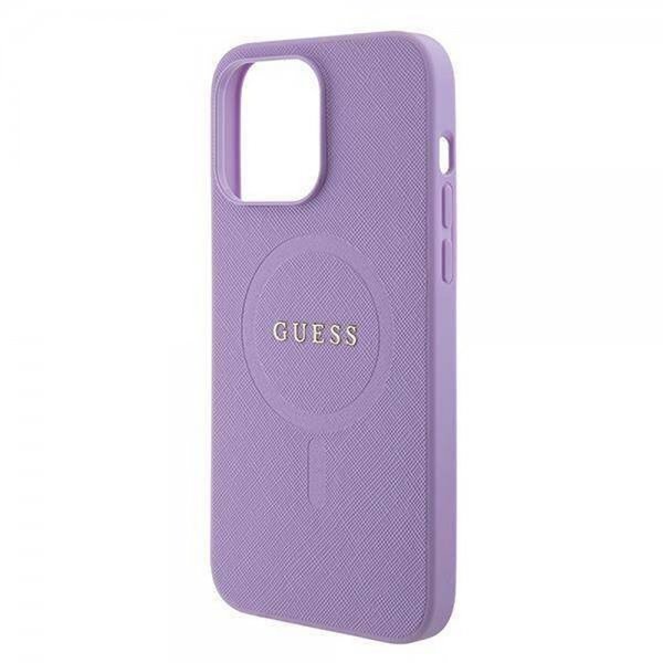 Guess iPhone 15 Pro Cover Saffiano MagSafe Lilla