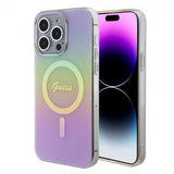 Guess iPhone 15 Pro Cover Script MagSafe Pink