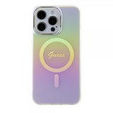 Guess iPhone 15 Pro Cover Script MagSafe Pink
