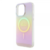 Guess iPhone 15 Pro Cover Script MagSafe Pink