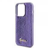 Guess iPhone 15 Pro Cover Sequin Lilla