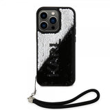 Karl Lagerfeld iPhone 15 Pro Cover Paillet Sort