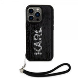 Karl Lagerfeld iPhone 15 Pro Cover Paillet Sort