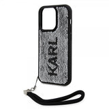 Karl Lagerfeld iPhone 15 Pro Cover Paillet Sort