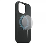 Xqisit iPhone 15 Pro Skal Silikonecover MagSafe Sort