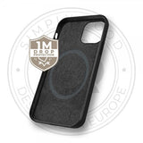 Xqisit iPhone 15 Pro Skal Silikonecover MagSafe Sort