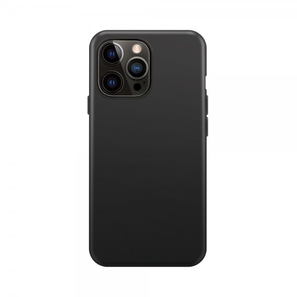 Xqisit iPhone 15 Pro Cover Silikone Sort