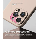 Ringke iPhone 15 Pro Cover Silikone Magnetic Pink Sand