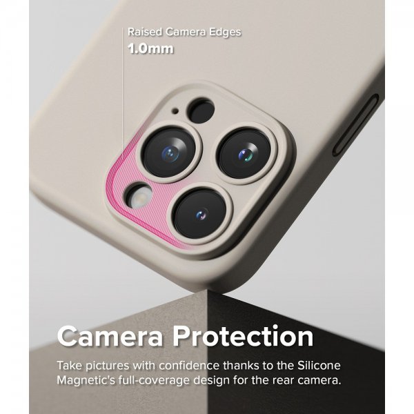 Ringke iPhone 15 Pro Cover Silikone Magnetic Stone