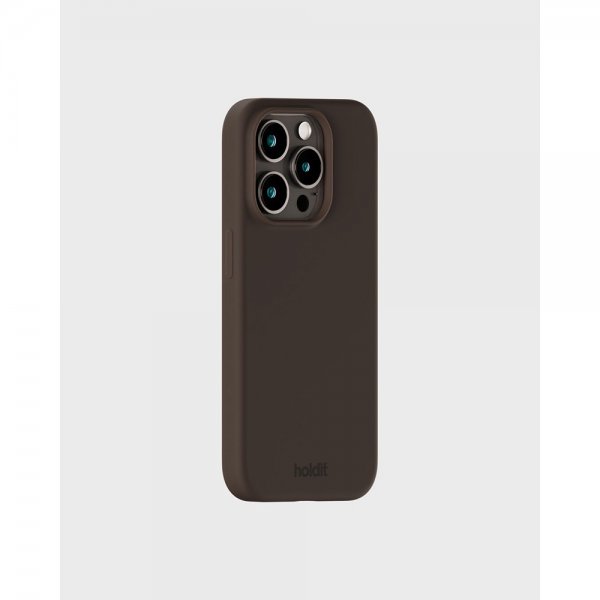 holdit iPhone 15 Pro Cover Silikone Chocolate