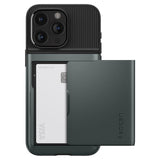 Spigen iPhone 15 Pro Cover Slim Armor CS Abyss Green