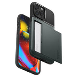 Spigen iPhone 15 Pro Cover Slim Armor CS Abyss Green