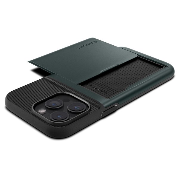 Spigen iPhone 15 Pro Cover Slim Armor CS Abyss Green
