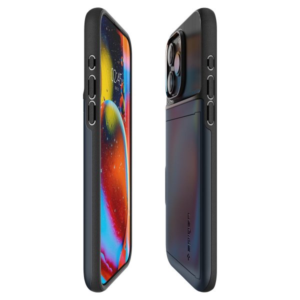 Spigen iPhone 15 Pro Cover Slim Armor CS Metal Slate