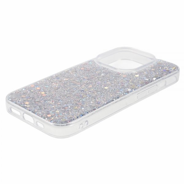 Nordic Covers iPhone 15 Pro Cover Sparkle Series Stardust Silver