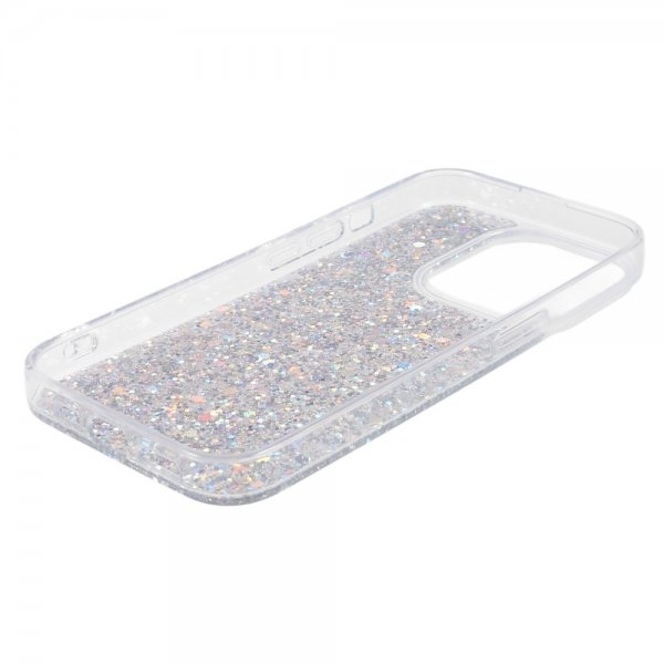 Nordic Covers iPhone 15 Pro Cover Sparkle Series Stardust Silver