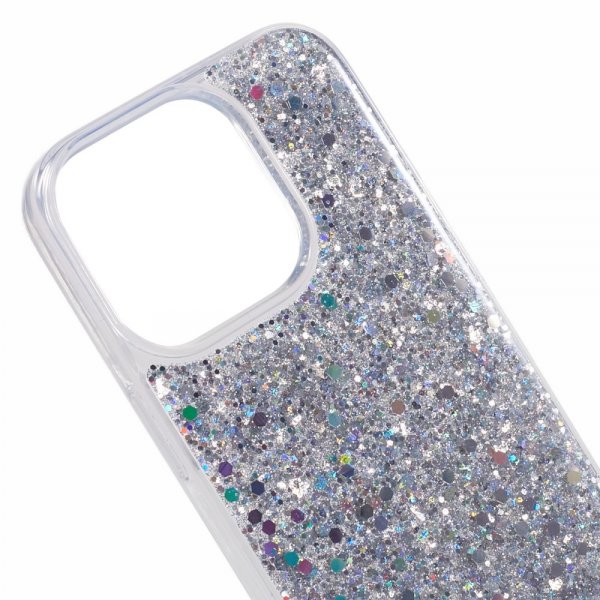 Nordic Covers iPhone 15 Pro Cover Sparkle Series Stardust Silver