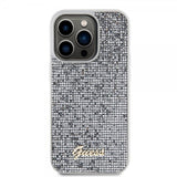 Guess iPhone 15 Pro Cover Square Mirror Silver