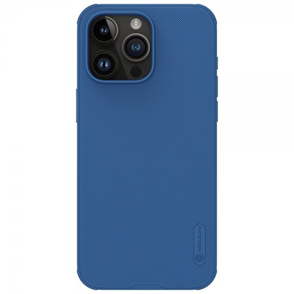 Nillkin iPhone 15 Pro Cover Super Frosted Shield Pro Blå