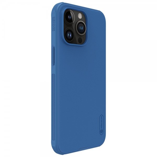 Nillkin iPhone 15 Pro Cover Super Frosted Shield Pro Blå