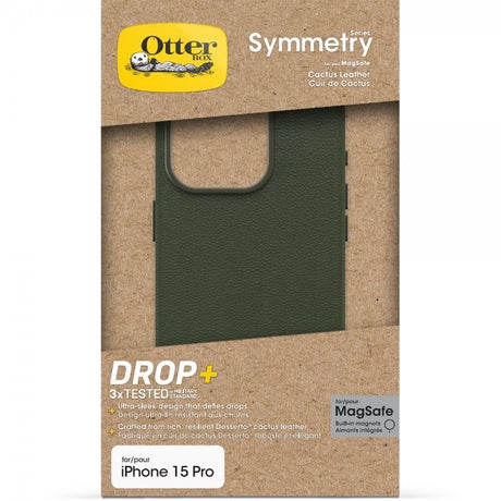 Otterbox iPhone 15 Pro Cover Symmetry Cactus Leather MagSafe Cactus Groove