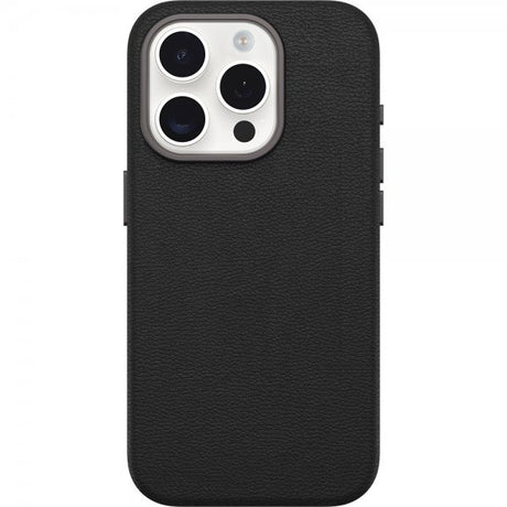 Otterbox iPhone 15 Pro Cover Symmetry Cactus Leather MagSafe Noir Ash