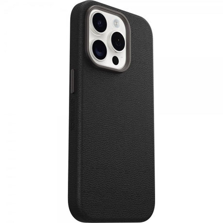 Otterbox iPhone 15 Pro Cover Symmetry Cactus Leather MagSafe Noir Ash