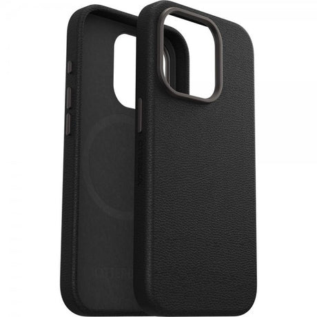 Otterbox iPhone 15 Pro Cover Symmetry Cactus Leather MagSafe Noir Ash