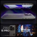 Spigen iPhone 15 Pro Cover Thin Fit Gunmetal