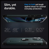 Spigen iPhone 15 Pro Cover Tough Armor MagFit Abyss Green