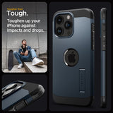 Spigen iPhone 15 Pro Cover Tough Armor MagFit Metal Slate