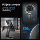 Spigen iPhone 15 Pro Cover Tough Armor MagFit Metal Slate